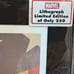 Captain America 45 Lithograph