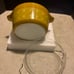 Pyrex Golden Square 474 casserole dish with lid