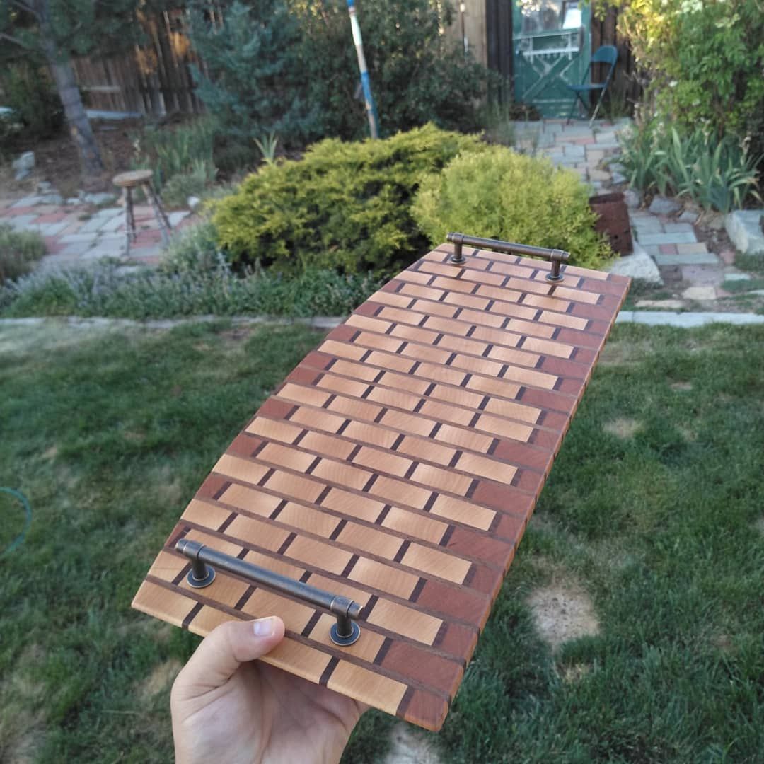Brick Pattern Serving Tray