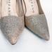 Marc Defang Gold Glitter Stiletto Heel Pumps Size 9.5