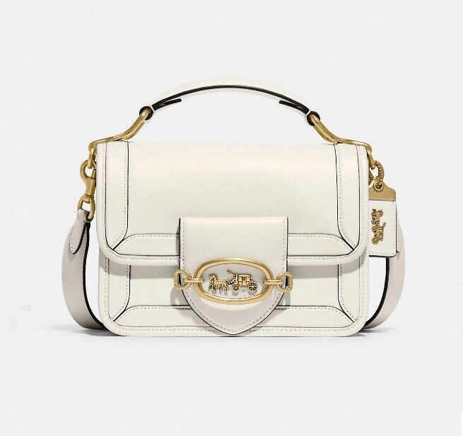 COACH C8449 Hero Shoulder Bag Chalk NWT