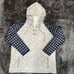 Boutique Unisex Black & Grey Buffalo Print hoodie Size 2X NWT
