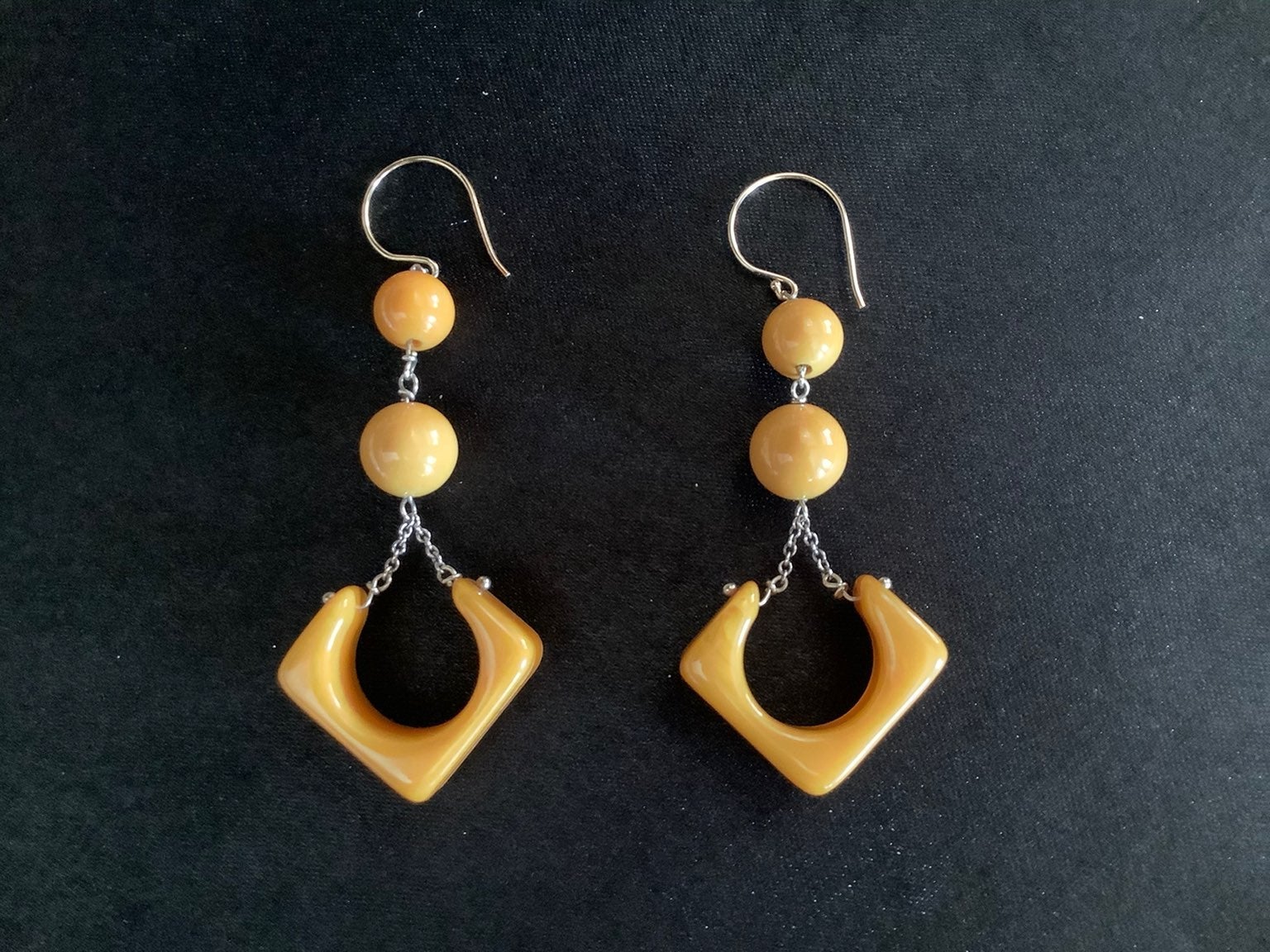 Authentic Bakelite Circa '50's Earrings