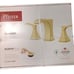Venturi 8 in. Widespread 2-Handle Bathroom Faucet in Brushed Gold, LF049VNBG