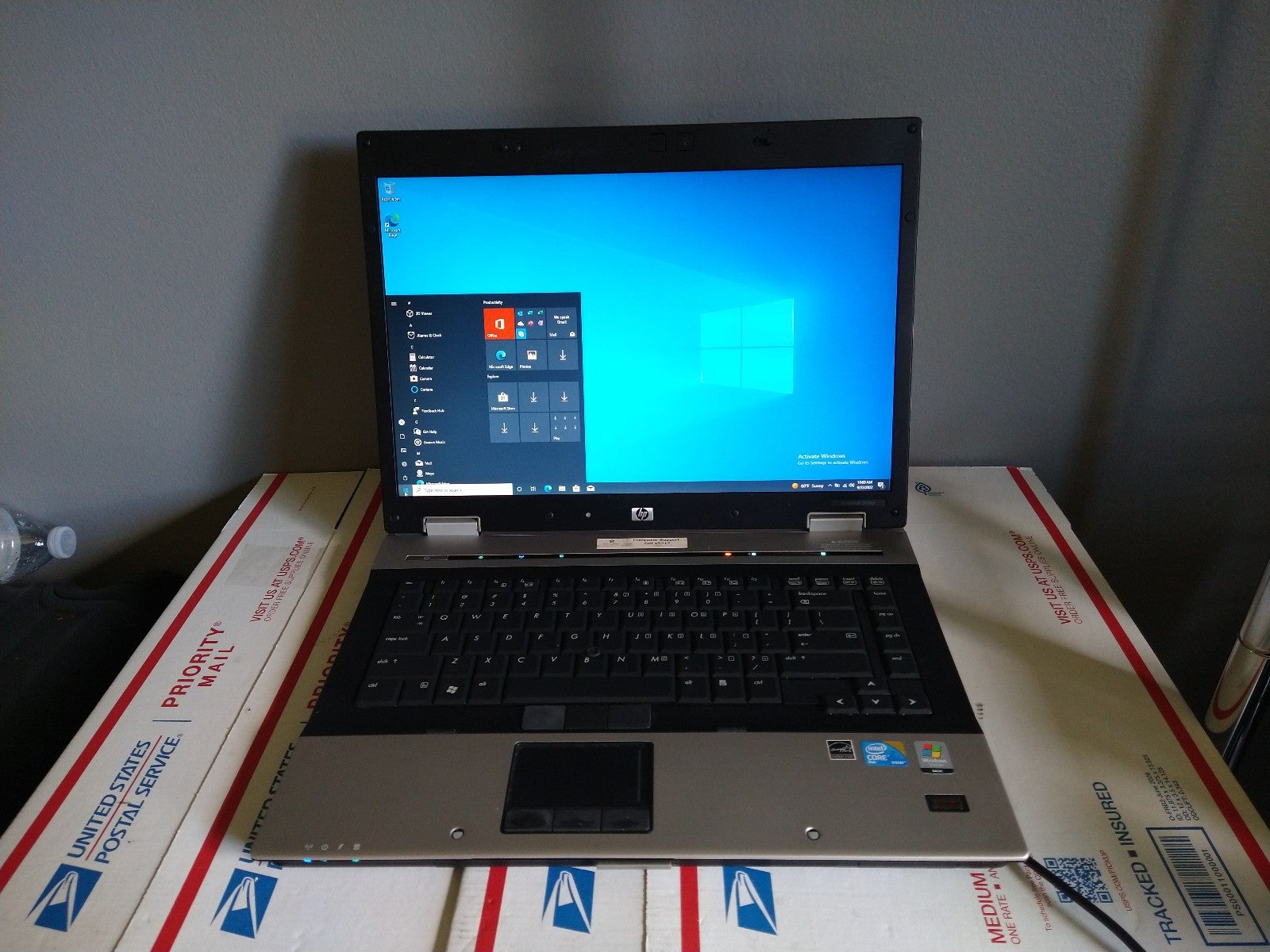 hp elitebook 8560p/4 gb ram/320 HDD/windows 10 pro/ office 2019