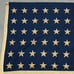 Vintage WWII-Era 48 STAR AMERICAN FLAG 4'x6' Style 1 Sewn Stripes Steel Grommets