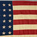 Vintage WWII-Era 48 STAR AMERICAN FLAG 4'x6' Style 1 Sewn Stripes Steel Grommets