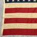 Vintage WWII-Era 48 STAR AMERICAN FLAG 4'x6' Style 1 Sewn Stripes Steel Grommets