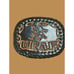 UFAF United Fighting Arts Federation Leather Belt Buckle Chuck Norris NWOT OOAK