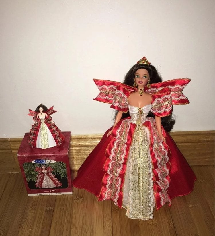 Hallmark Holiday Barbie Doll & Ornanment