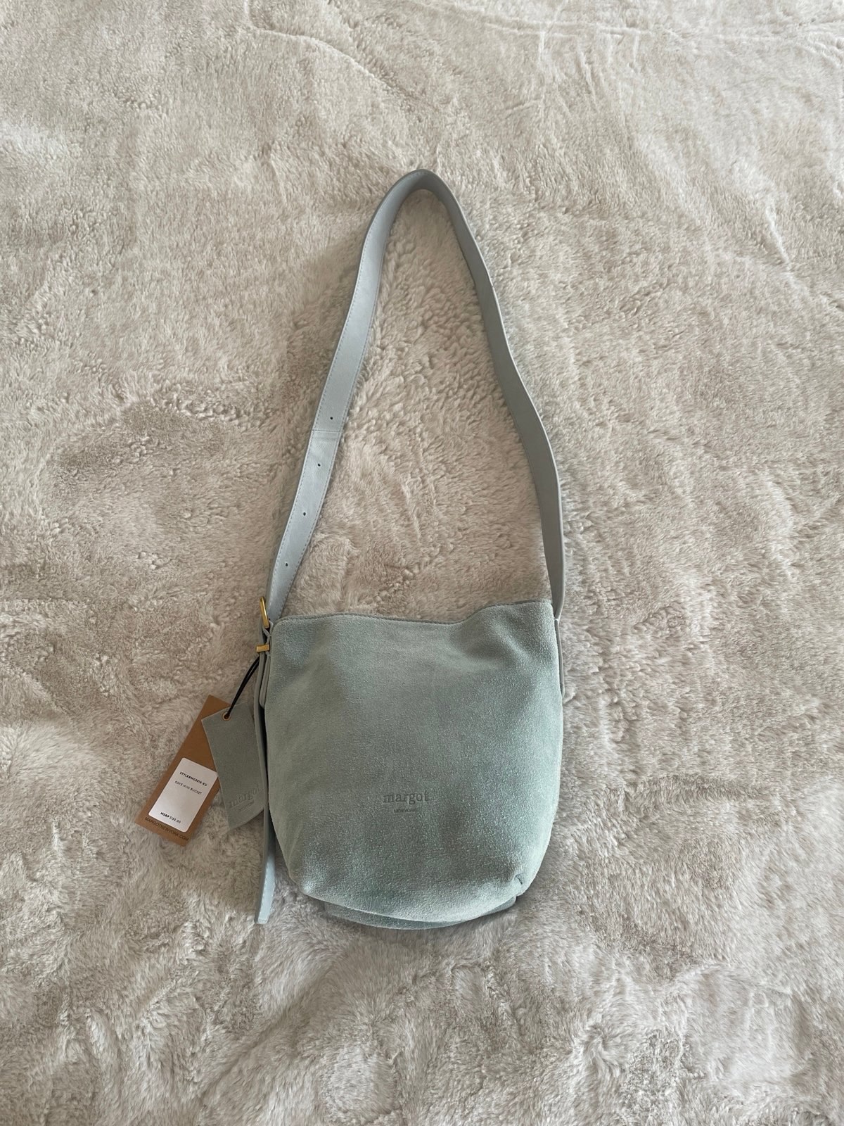 Margot New York Leather Suede Kaye Mini Bucket Bag