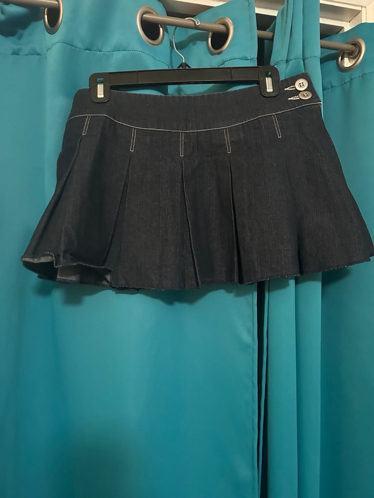 Rare vintage World blue mini skirt size 5/6