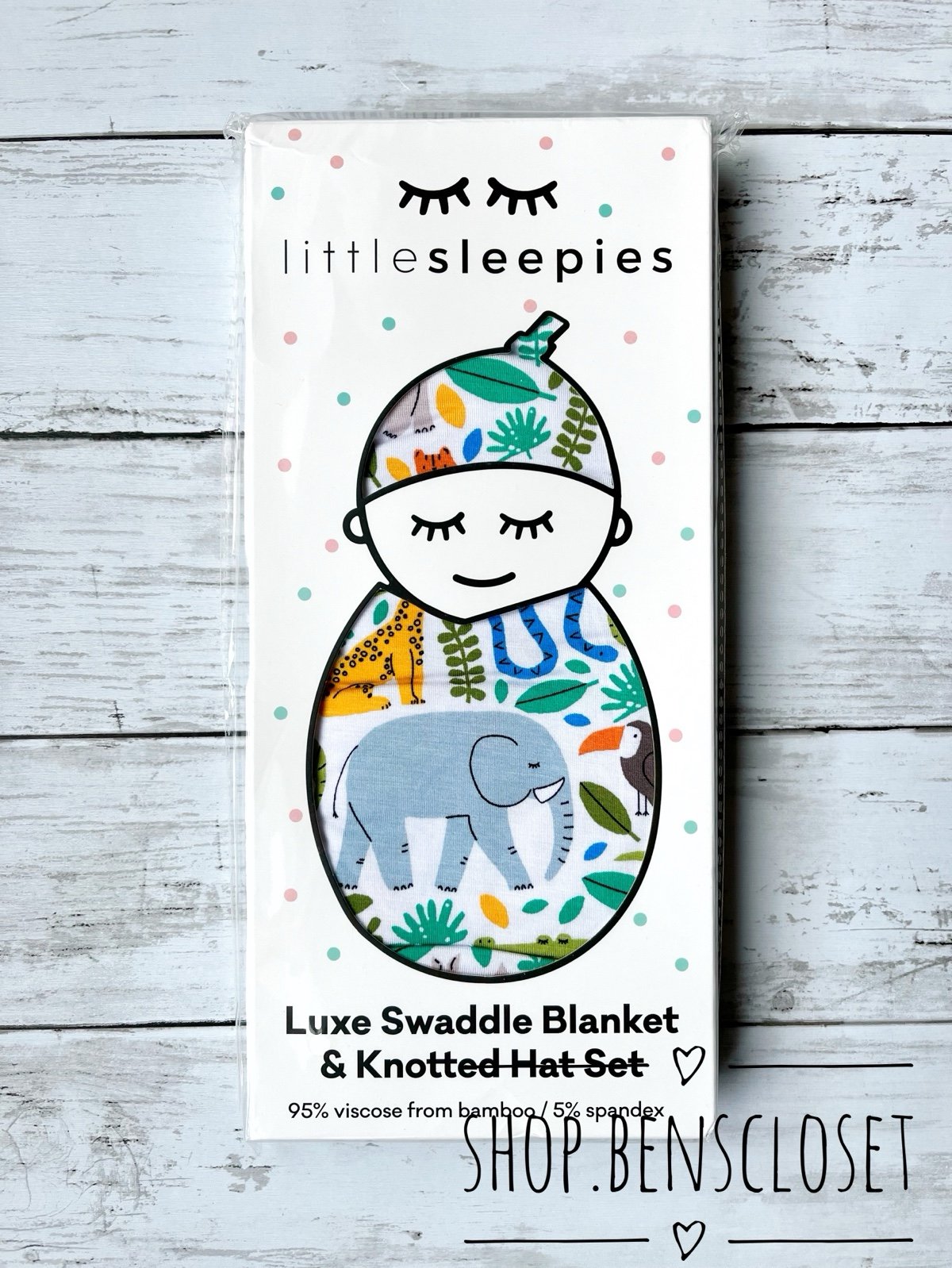 Little Sleepies Jungle Safari Swaddle Set