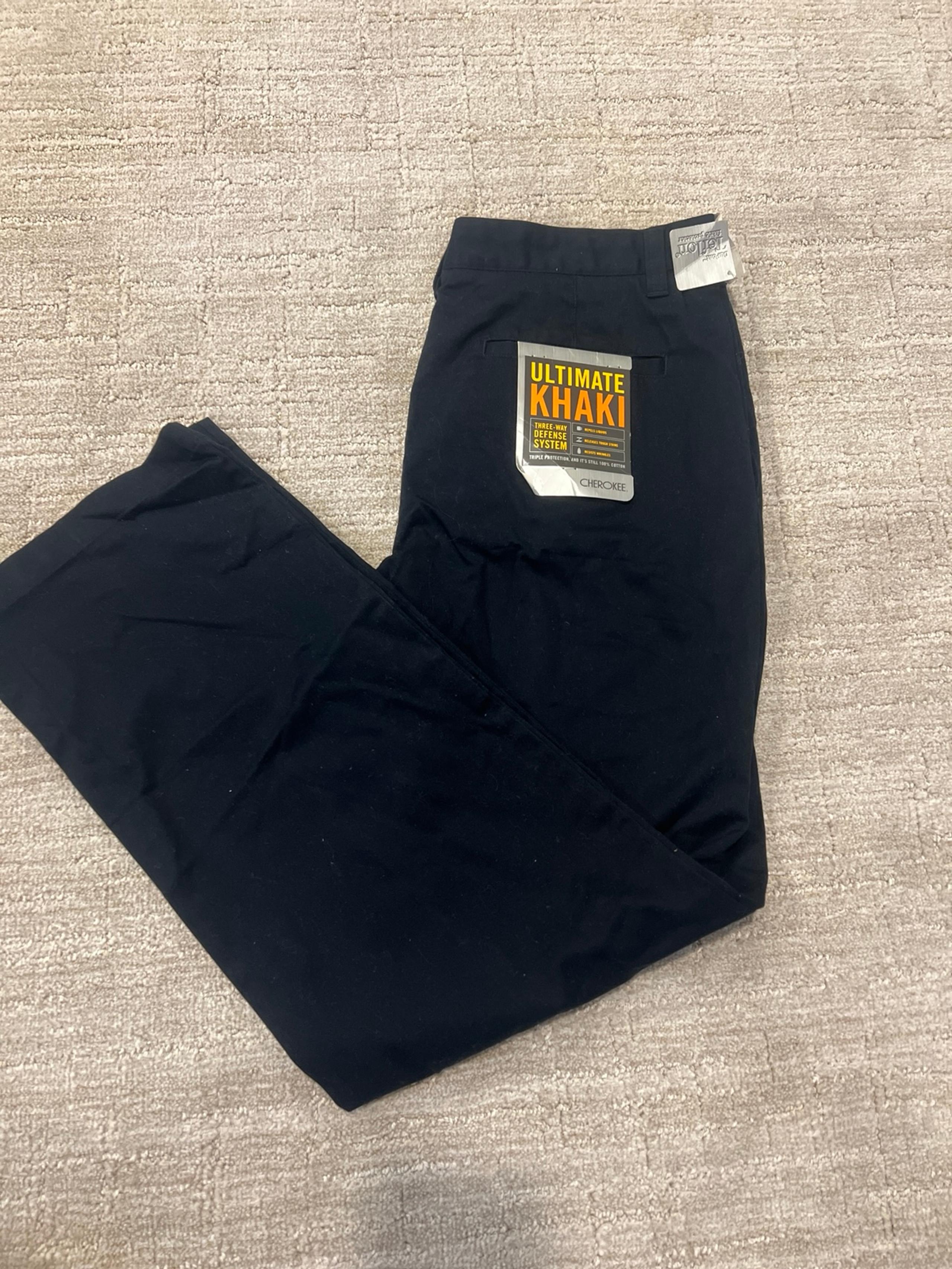 New Teflon coated navy blue pants size 34/32