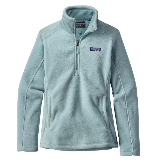 Patagonia light blue classic synchilla marsupial 1/4 zip pullover size XS.