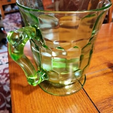 Depression glass pitcher