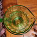 Depression glass pitcher