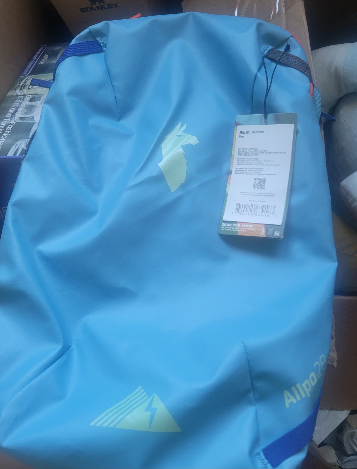 Blue bookbag