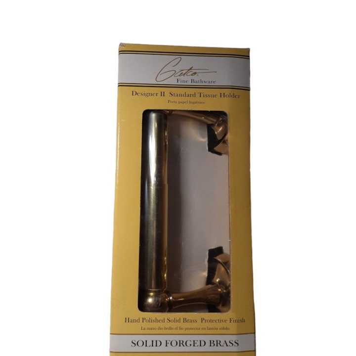 Gatco Designer II Standard Tissue Holder Toilet Paper Solid Forged Brass 5062
