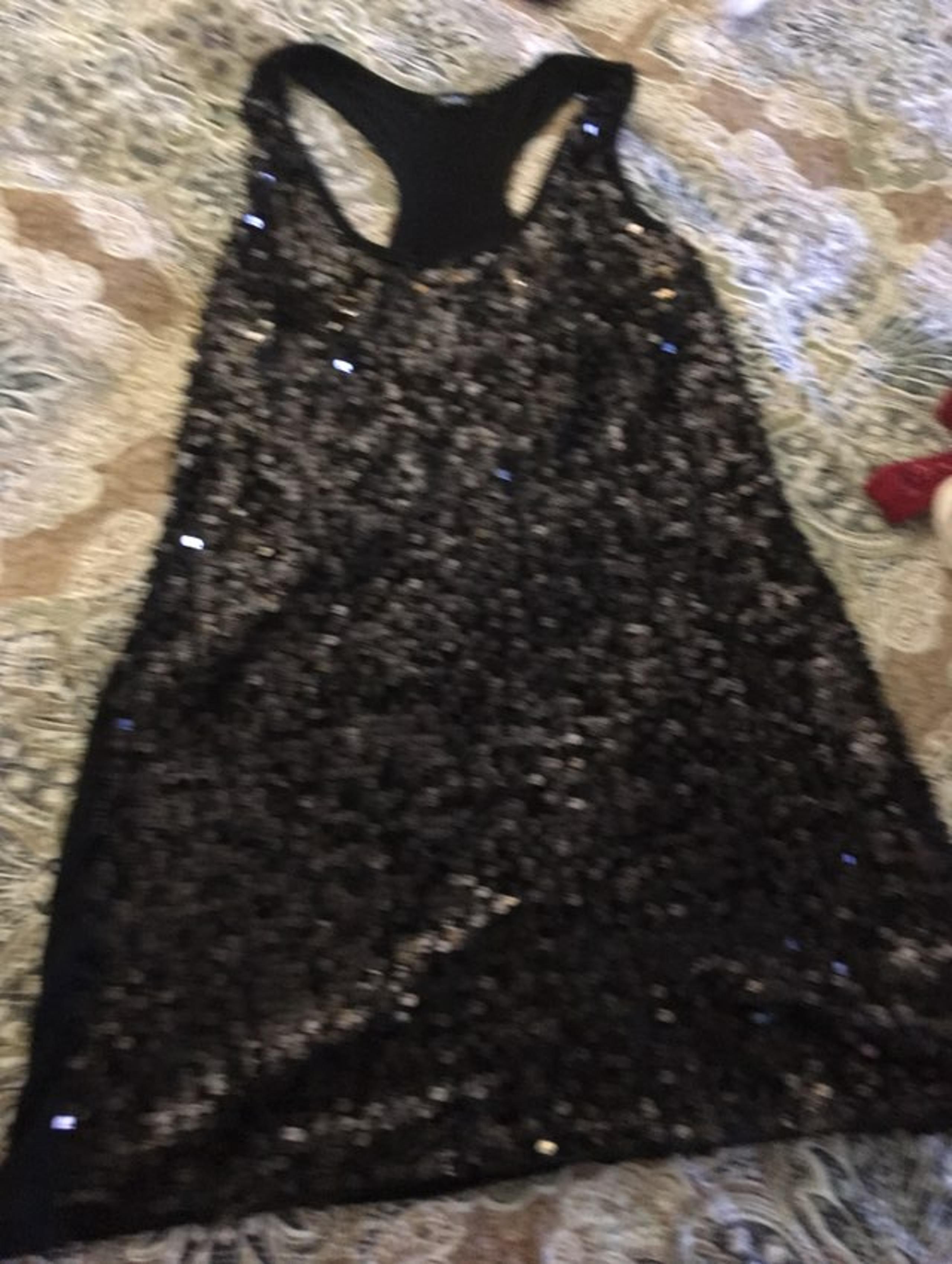 Sequined Razorback Tank