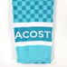 NWT LACOSTE CROC LOGO BEACH Plaid Blue TOWEL 100% COTTON 36” x 72”