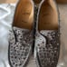 Christian Louboutin Studded Slip-ons Gray
