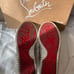 Christian Louboutin Studded Slip-ons Gray