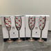 NWT Valentine Red Champagne Flutes - Set of 4