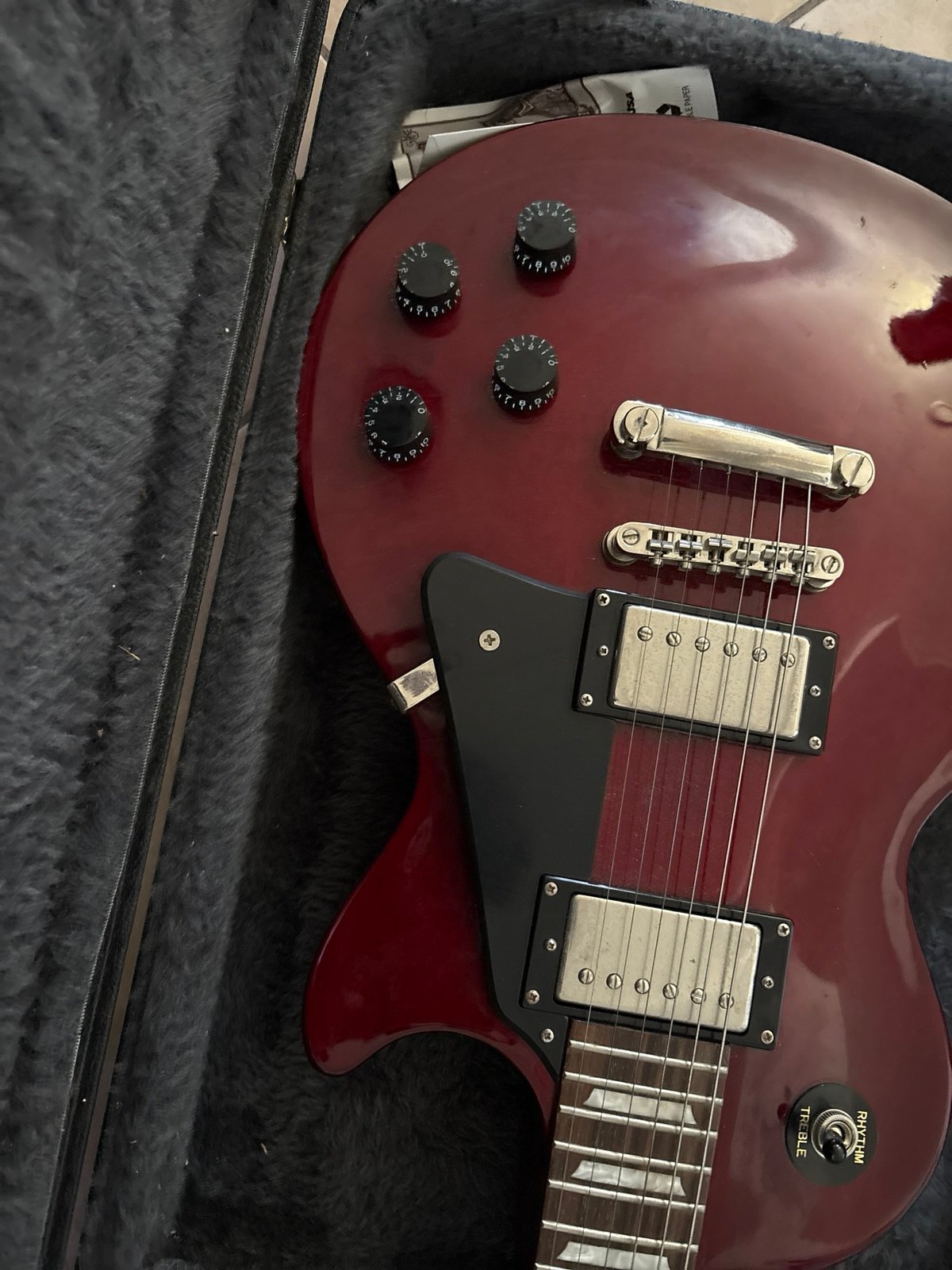 Epiphone les Paul custom dark red