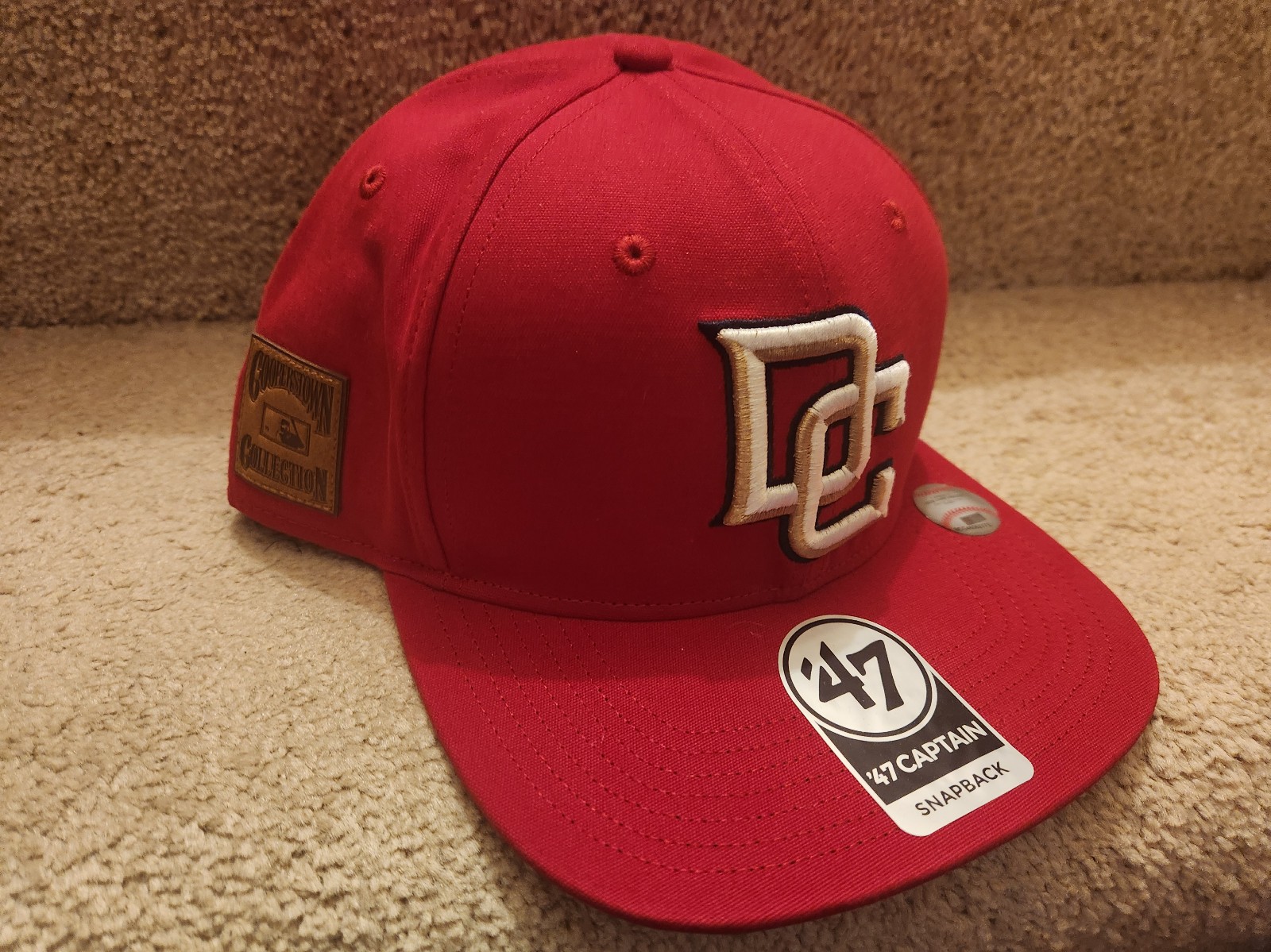 Washington Nationals DC LOGO MLB Artifact '47 Brand Captain Snapback HAT Cap NWT