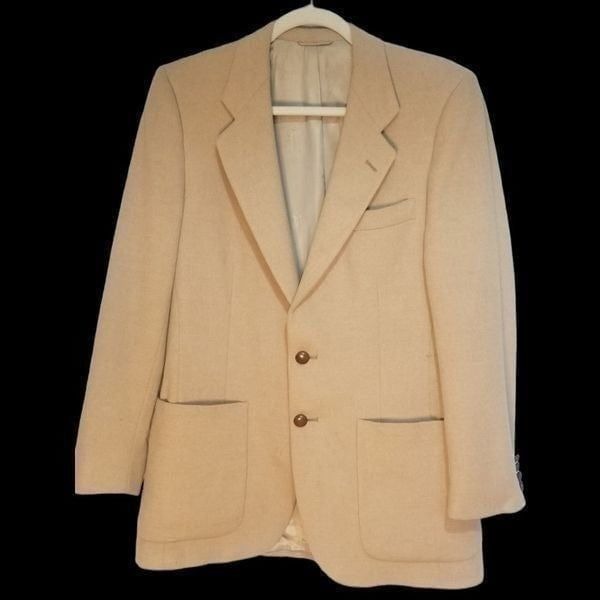 Vintage Valentino Uomo Men's Camel Hair Sports Jacket