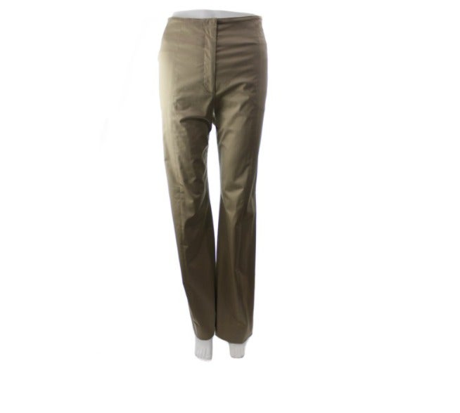 ARMANI COLLEZIONI Tan Cotton Blend Pants