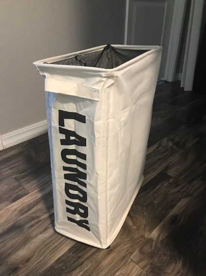 22 Rolling Slim Laundry Basket On Wheels