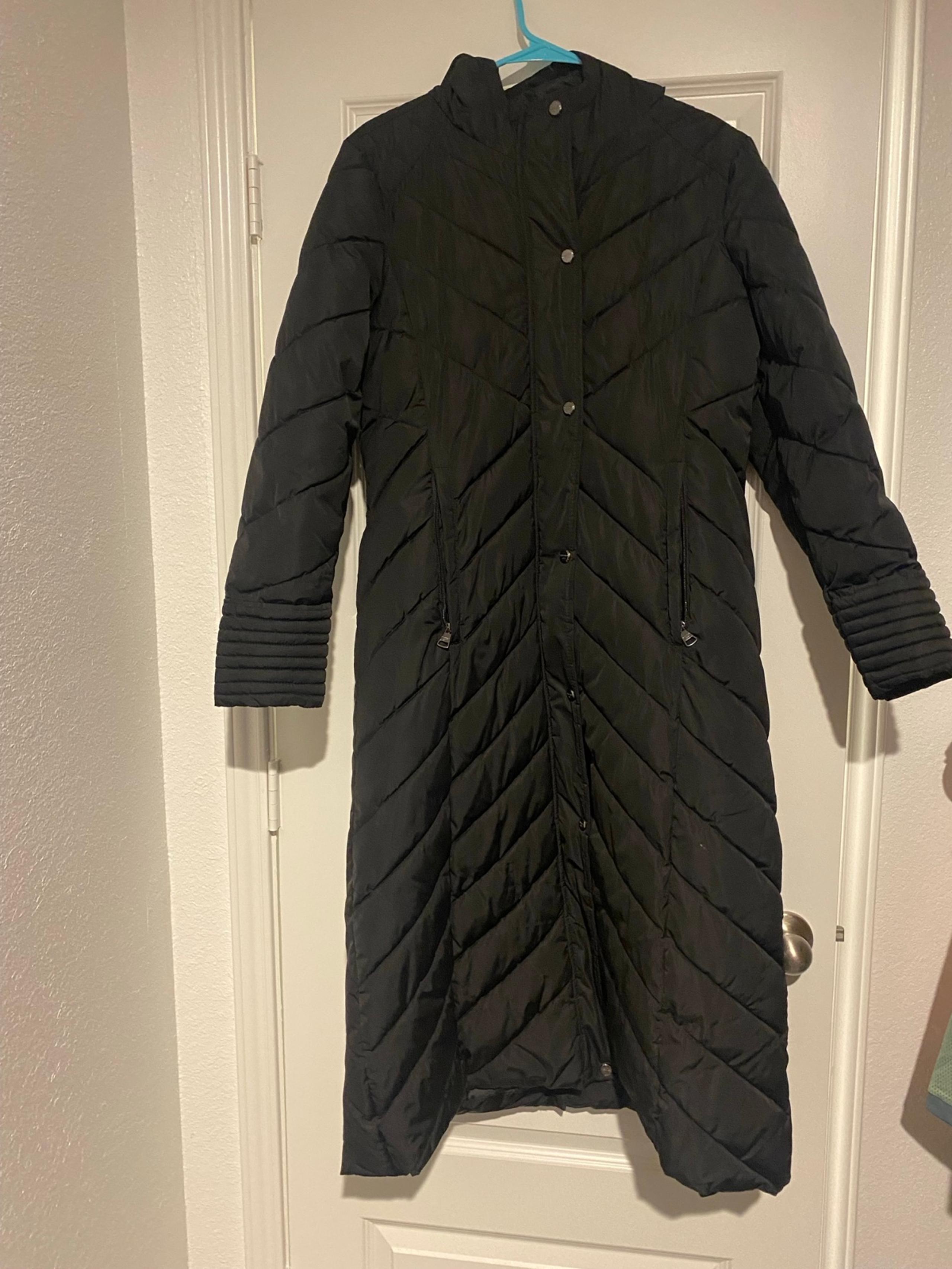 Madden Girl Long Black Puffer Jacket - Size Large