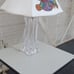 cofrac art verrier french crystal desl lamp amazing rare with hand painted shade