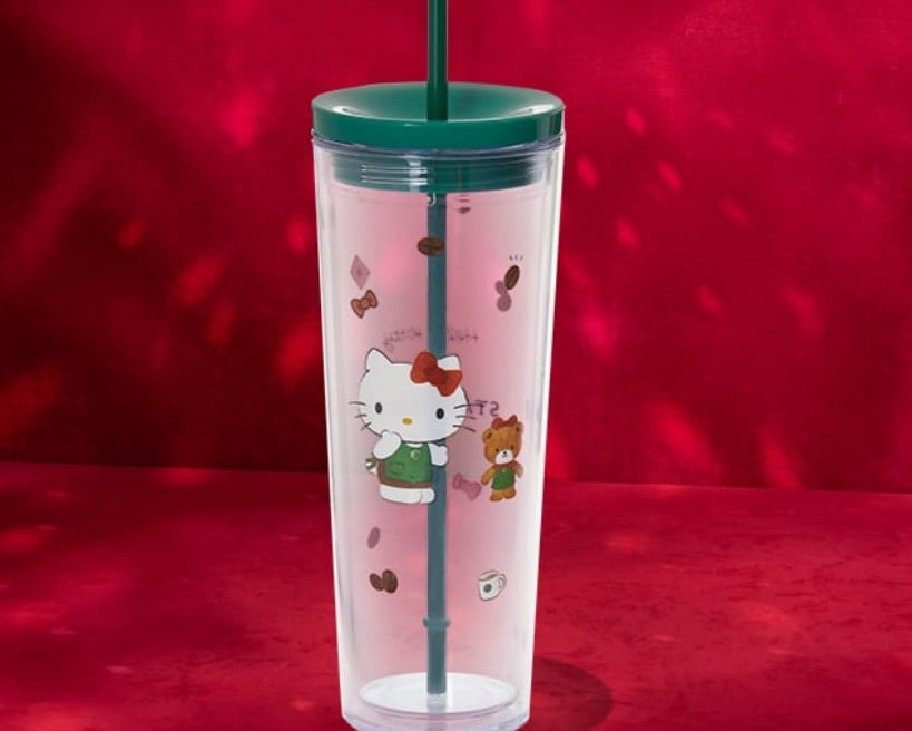Hello Kitty X Starbucks cold cup 2025