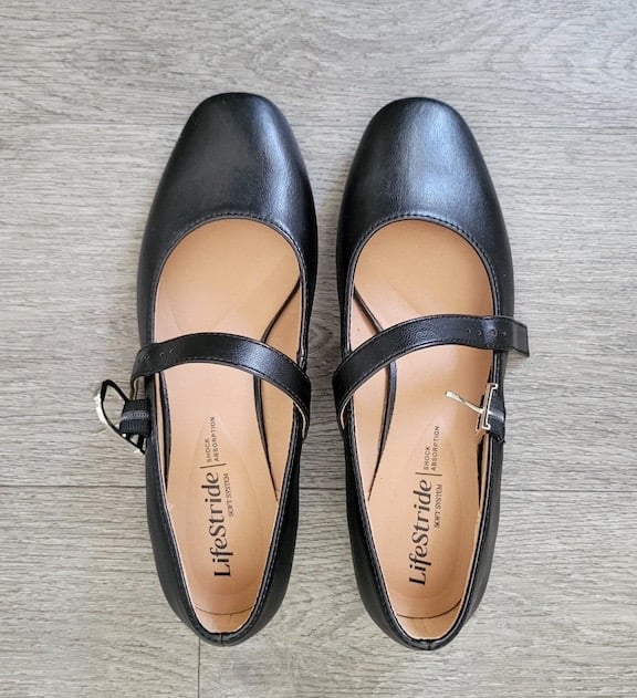 LifeStride Vegan Leather Mary Jane Flats, size 6