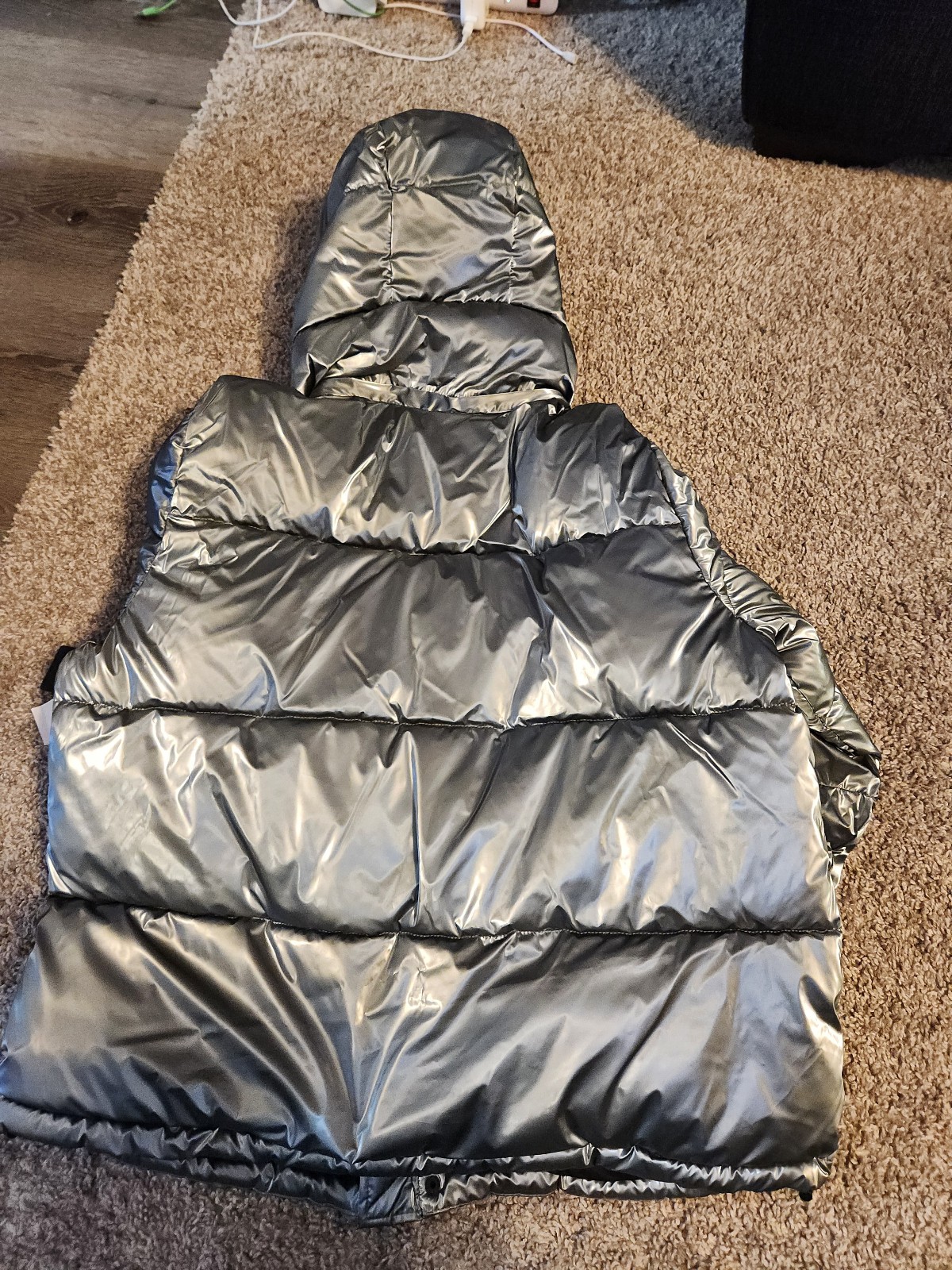 Woman's Size XL grey puffer jacket