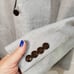 Slim cotton linen man's blazer