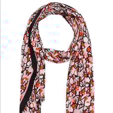 Kate Spade Red Pink Viscose Scarf New