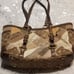 Coach Beige/Multicolor Pebble Leather/Smooth Leather Satchel
