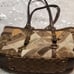 Coach Beige/Multicolor Pebble Leather/Smooth Leather Satchel