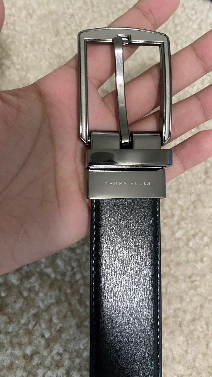 perry ellis reversible belt