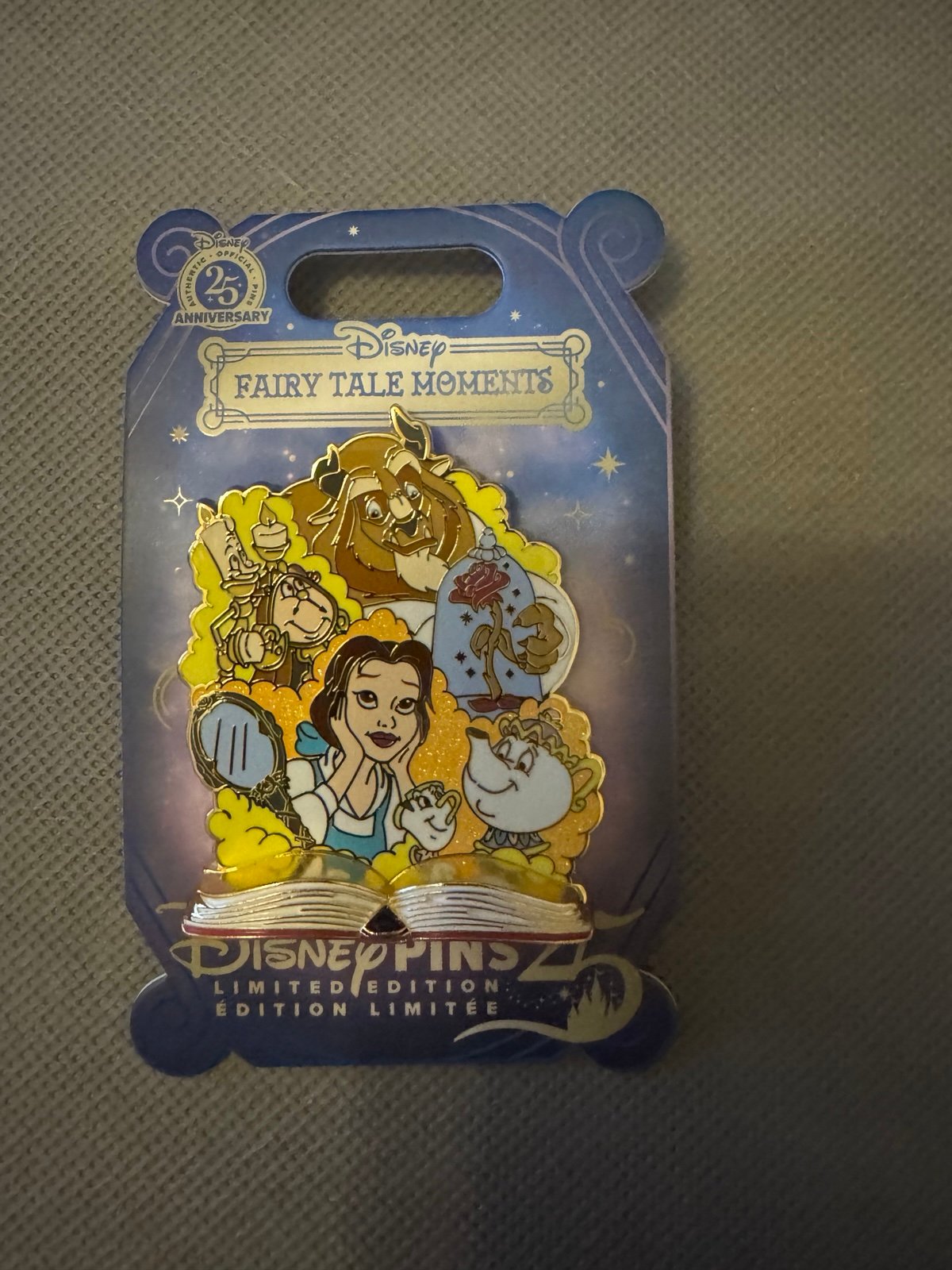 Beauty and the Beast Belle Fairytale Moments Disney Pin