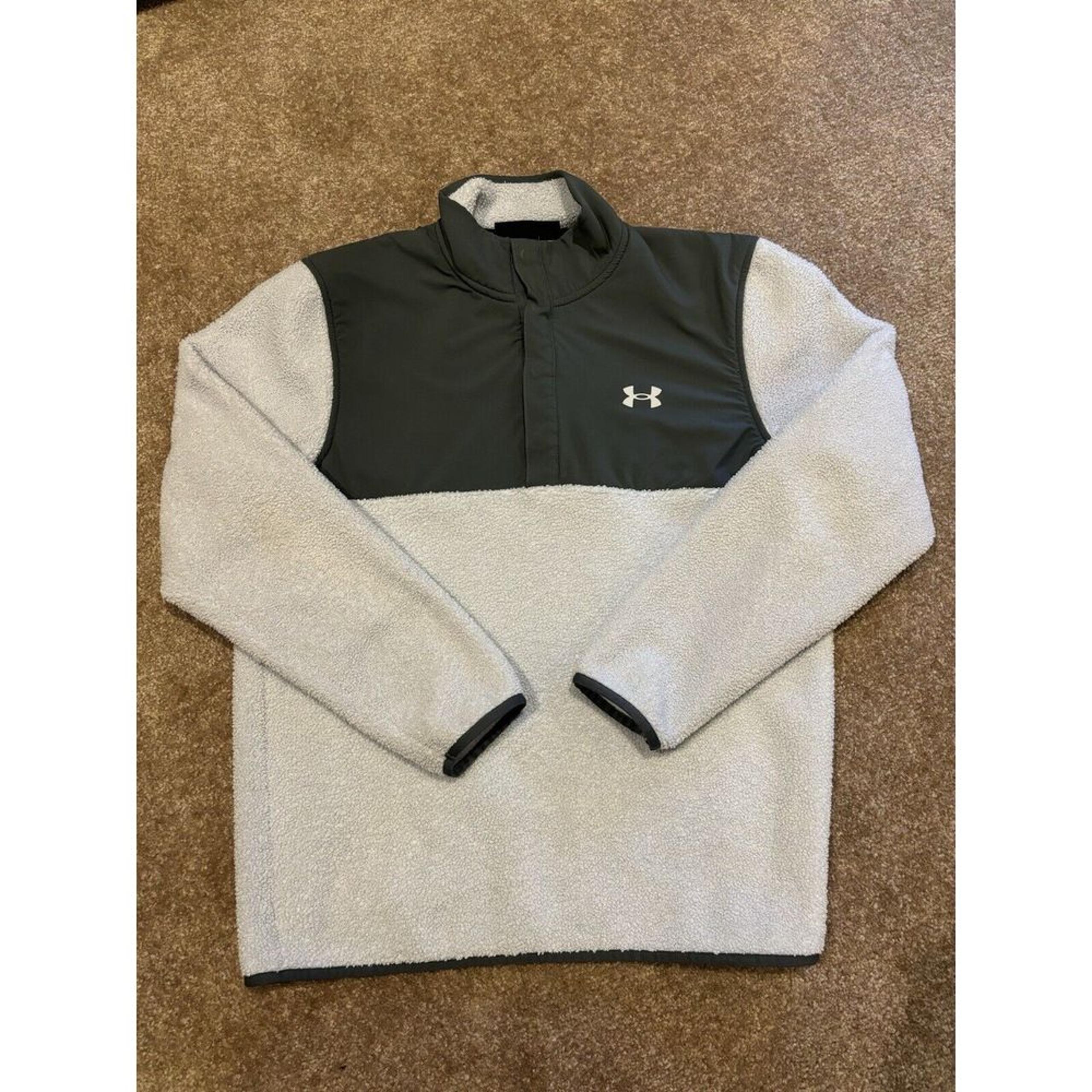 Men's Under Armour Sherpa 1/4 Snap Golf Sweater Pullover Jacket Size Large