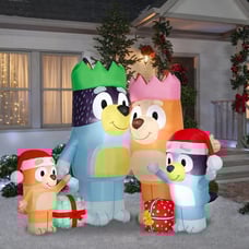 Gemmy bluey Christmas lightening inflatable