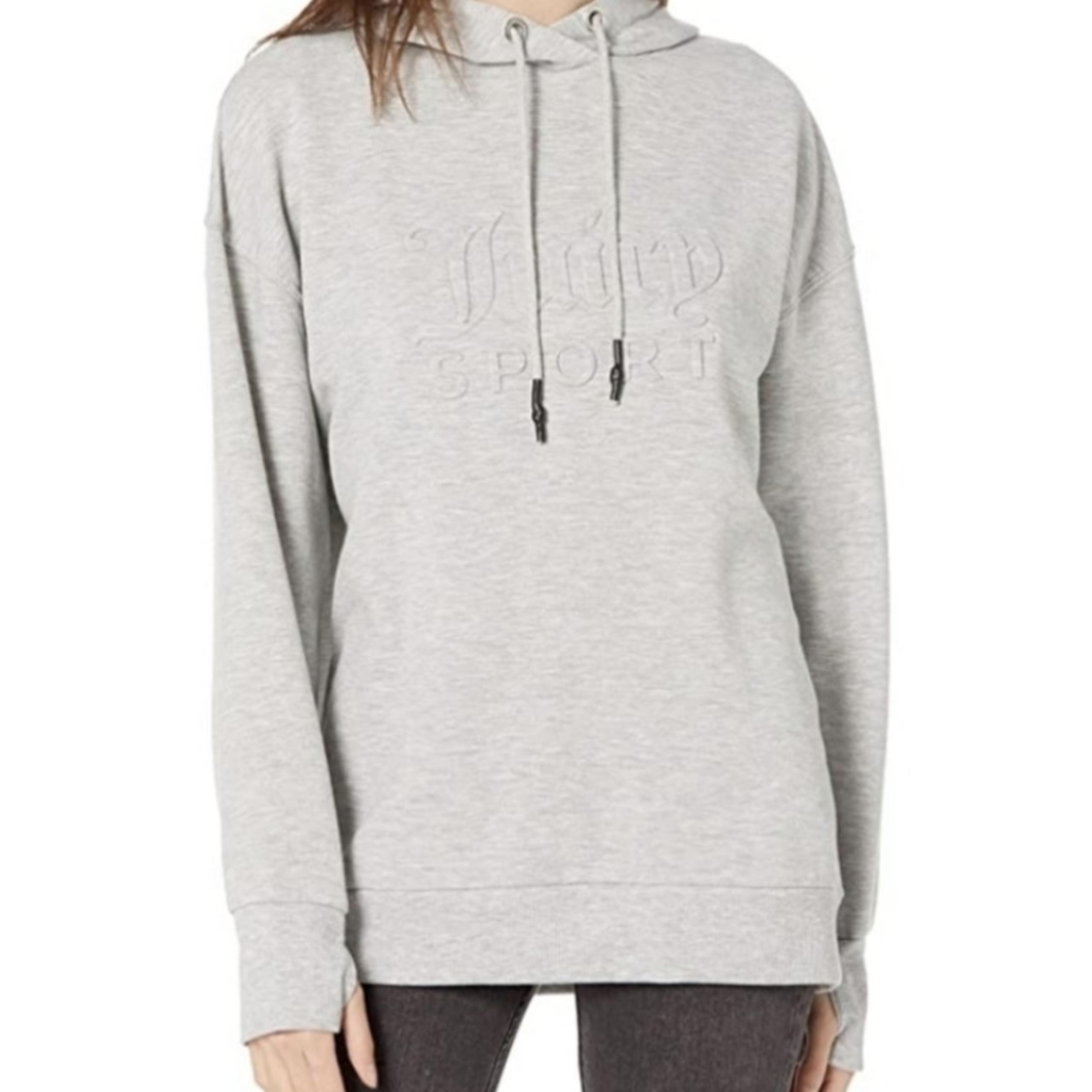 Juicy Couture Embossed Active Sport Hoodie Sweatshirt Women's Small Athleisure