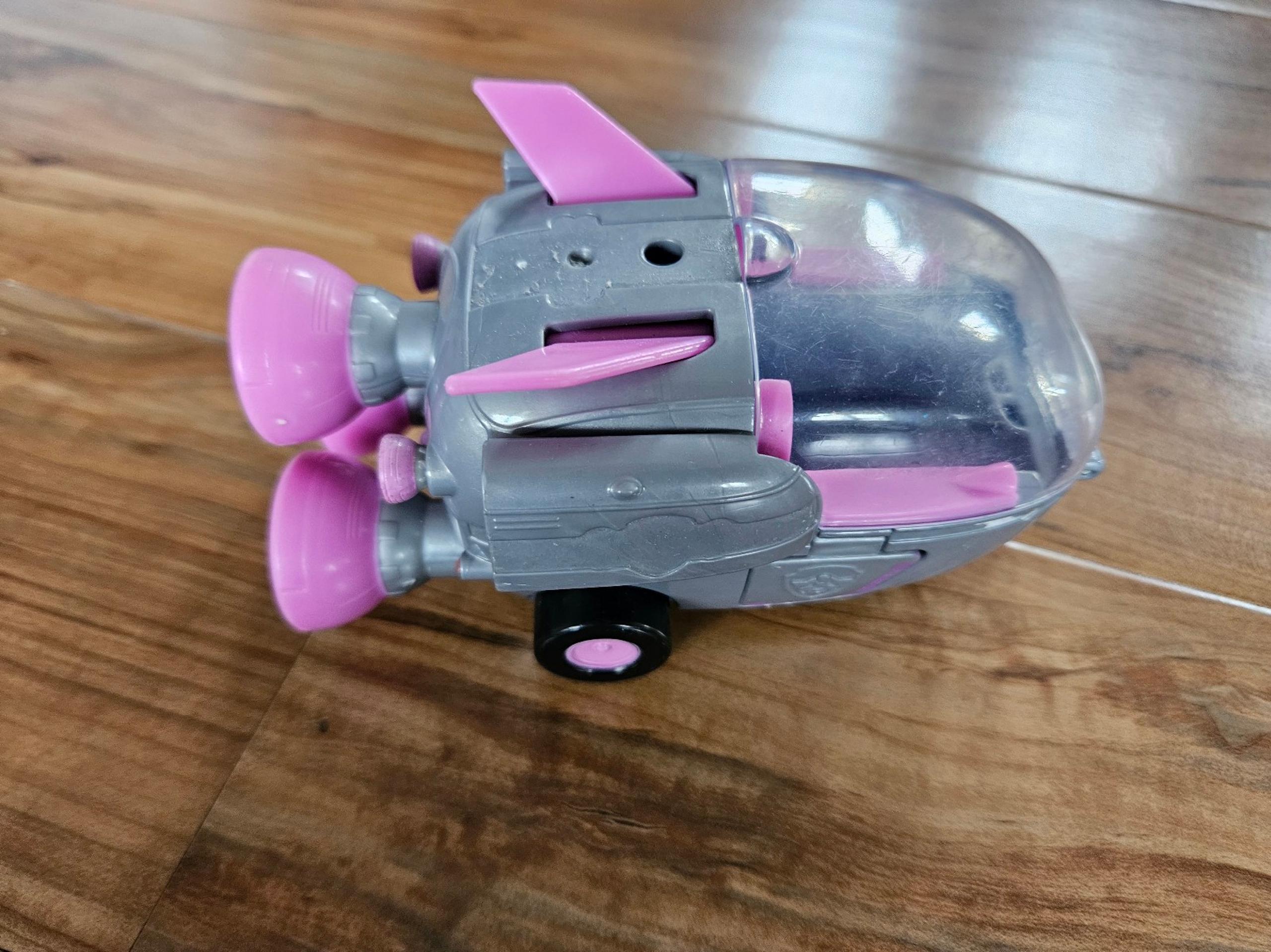 Pink and Gray Paw Patrop Kids Toy Spaceship