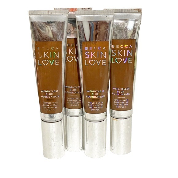 Becca Skin Love Weightless Blur Foundation Shade Cacoa Lot of 4 New Makeup Face