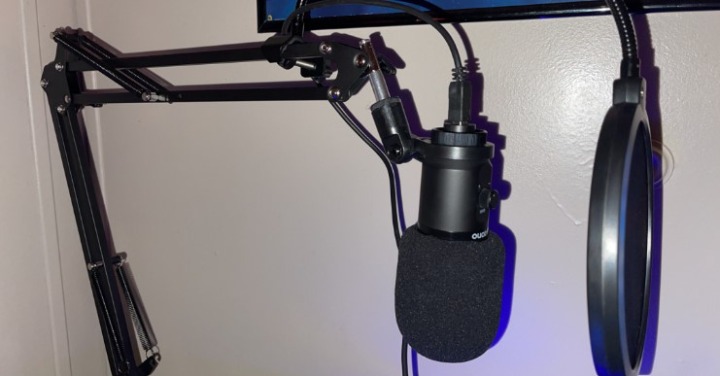 Microphone Stand for Blue Yeti Adjustable Suspension Boom Scissor Arm